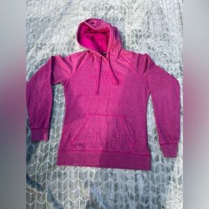 The North Face Pink Sweater with Hood and Long Sleeves